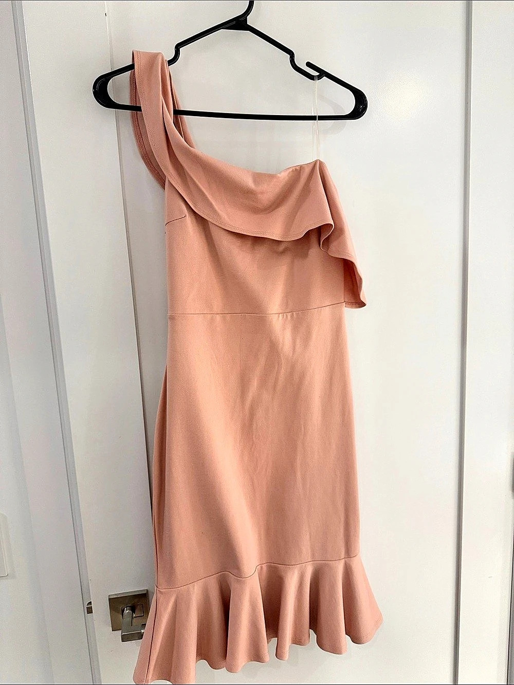 Pink Ruffle Midi Dress Like New